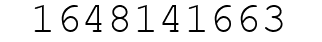 Number 1648141663.