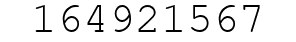 Number 164921567.