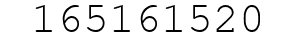 Number 165161520.