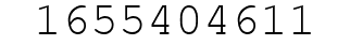 Number 1655404611.