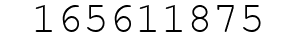 Number 165611875.