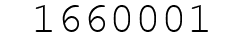 Number 1660001.