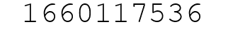 Number 1660117536.
