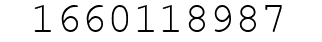 Number 1660118987.