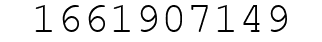 Number 1661907149.
