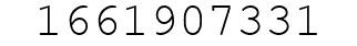 Number 1661907331.