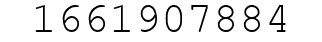 Number 1661907884.