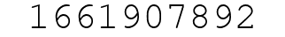 Number 1661907892.