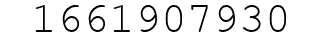 Number 1661907930.
