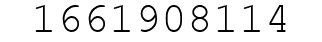 Number 1661908114.