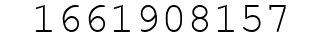 Number 1661908157.