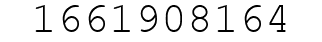 Number 1661908164.