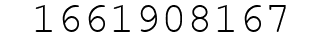 Number 1661908167.