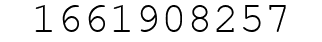 Number 1661908257.