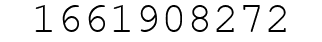 Number 1661908272.