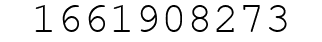 Number 1661908273.
