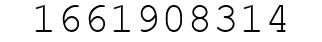 Number 1661908314.