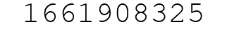 Number 1661908325.