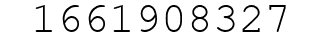 Number 1661908327.