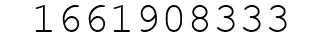 Number 1661908333.