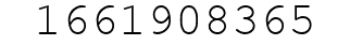 Number 1661908365.