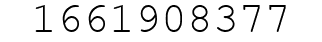 Number 1661908377.