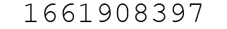 Number 1661908397.