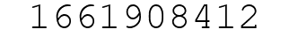 Number 1661908412.