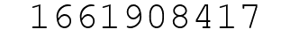 Number 1661908417.