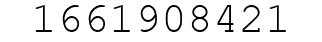 Number 1661908421.