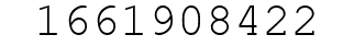 Number 1661908422.