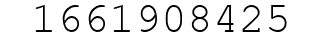 Number 1661908425.