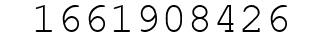 Number 1661908426.