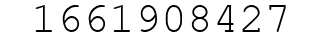 Number 1661908427.
