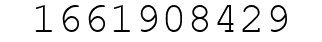 Number 1661908429.