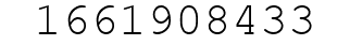 Number 1661908433.