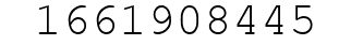 Number 1661908445.