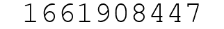 Number 1661908447.