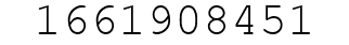 Number 1661908451.