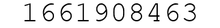 Number 1661908463.