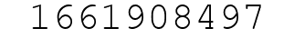 Number 1661908497.