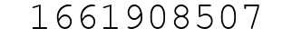 Number 1661908507.