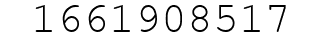 Number 1661908517.