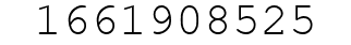 Number 1661908525.