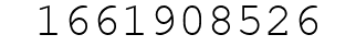 Number 1661908526.