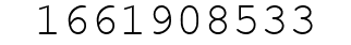 Number 1661908533.