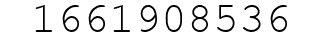 Number 1661908536.
