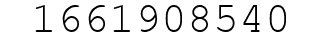 Number 1661908540.
