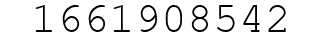 Number 1661908542.