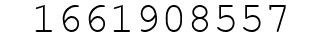 Number 1661908557.